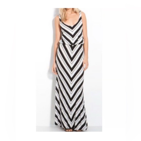 Caslon Black and White Sleeveless Sundress Maxi M - Picture 1 of 12